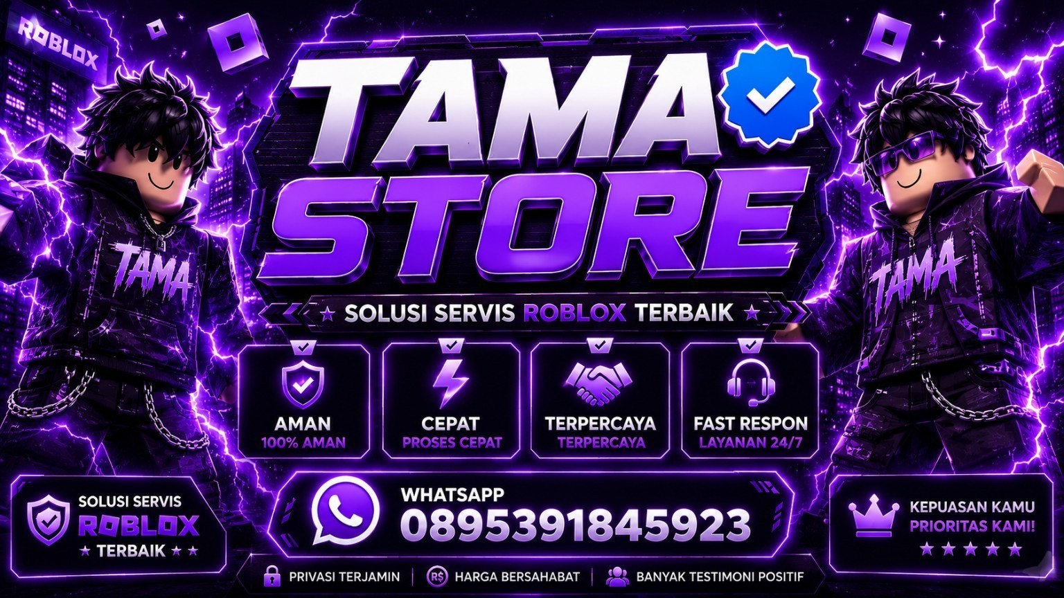 TAMA Store — Solusi Servis Roblox Terbaik